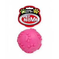 Игрушка для собак Мячик звонкий Pet Nova 6 см розовый