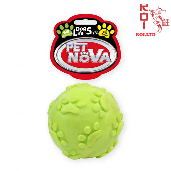 Игрушка для собак Мячик звонкий Pet Nova 6 см желтый