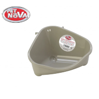 Угловой туалет для грызунов Pet Nova, серый S