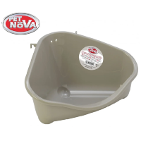 Угловой туалет для грызунов Pet Nova, серый M
