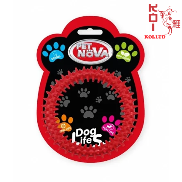 Игрушка для собак Кольцо DentRing Pet Nova 12.5 cм красный