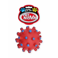 Игрушка для собак Зубной шарик Pet Nova 11 см красный