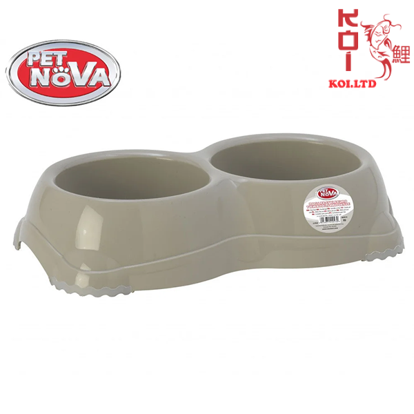 Двойная пластиковая миска для собак Pet Nova 2х645 мл
