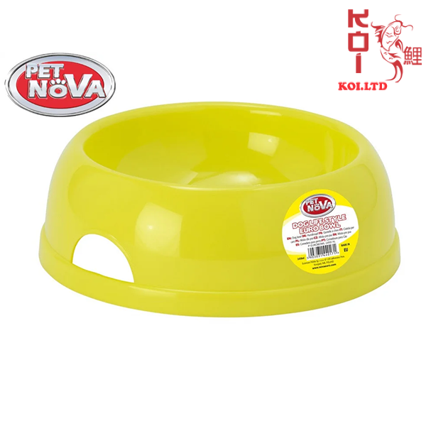 Миска пластиковая для собак Pet Nova 770 мл Желтая