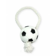 Игрушка для собак Мяч футбольный на веревке Pet Nova 26 см - Качественная Игрушка для собак Мяч футбольный на веревке Pet Nova 26 см