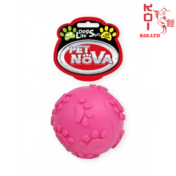 Игрушка для собак Мячик звонкий Pet Nova 6 см розовый