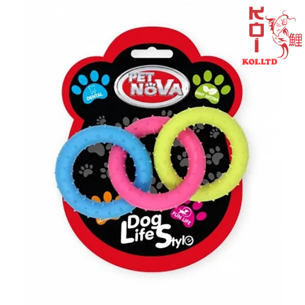 Игрушка для собак Кольца комбинированные Pet Nova 18.5 см