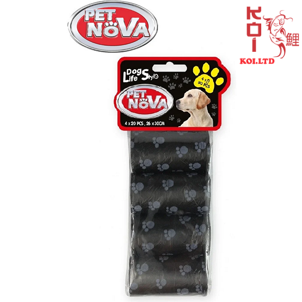 Уборочные пакеты для собак Pet Nova черные