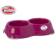 Двойная пластиковая миска для собак Pet Nova 2х330 мл - Купить Двойная пластиковая миска для собак Pet Nova 2х330 мл