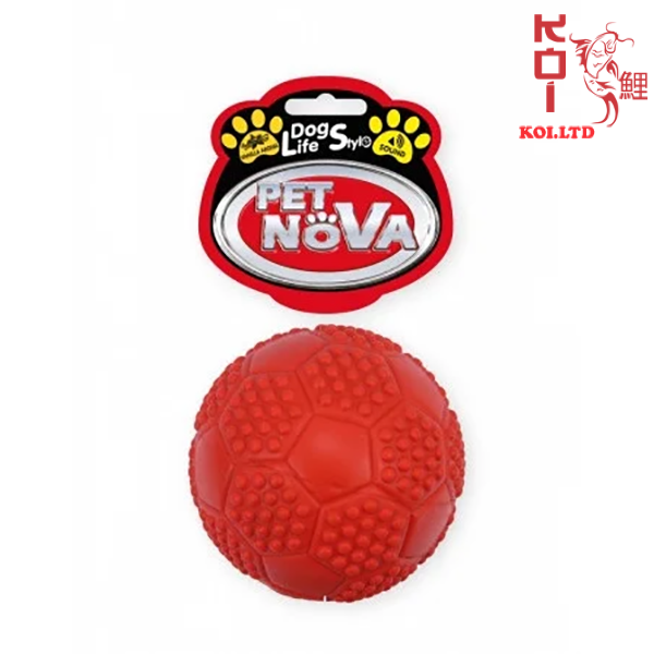 Игрушка для собак Мяч футбольный с пищалкой Pet Nova 7 см